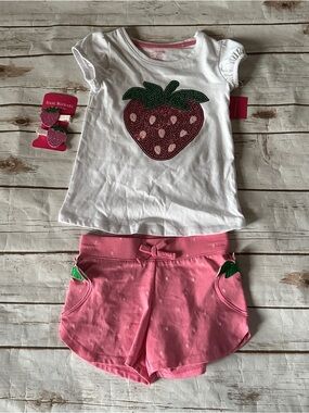 Isaac mizrahi strawberry outfit nwt 4y